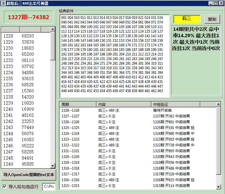 超级后三488注 双龙出海 思路强化升级版