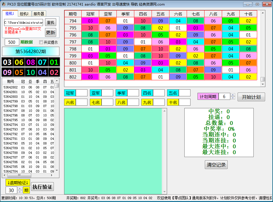 零点系列 定位胆重号出5码